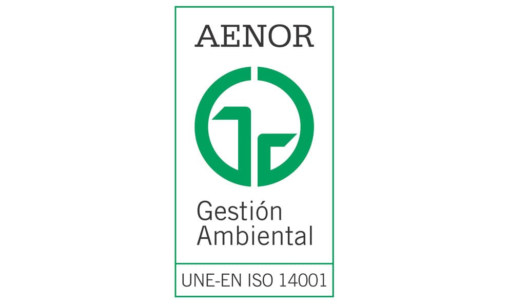Obtención del certificado de calidad ISO 14001.